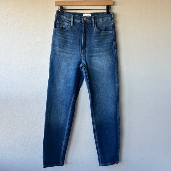 FRAME High N’ Tight Taper Jeans Jericho Denim Size 26 Womens - Picture 2 of 10